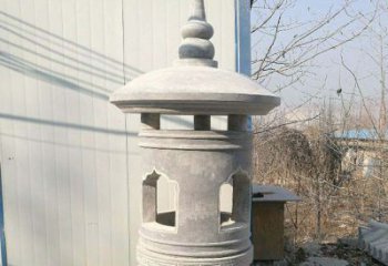 大同精美公园大理石石灯雕塑