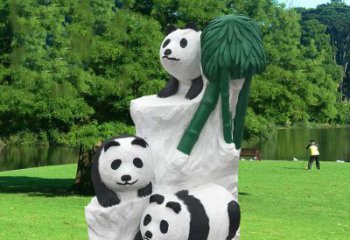 大同公园大熊猫雕塑