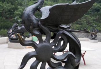大同天四灵朱雀神鸟雕塑——象征希望的贵族精神