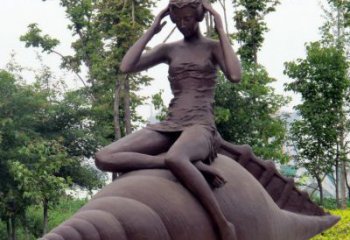 大同海螺姑娘铜雕——让美丽长存记忆