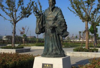 大同精美大师级铜雕——王羲之雕像