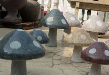 大同别具特色的蘑菇石雕