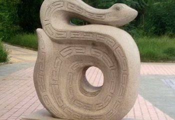 大同砂岩动物蛇雕塑
