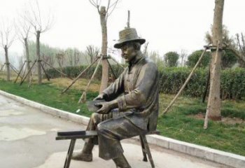 大同铜雕老人雕塑