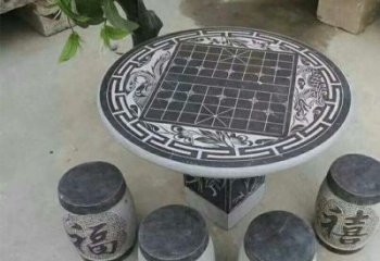 大同公园景观石桌凳雕塑