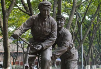 大同装饰你家园的自行车雕塑