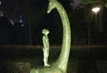 大同壮观绝伦的长颈鹿雕塑