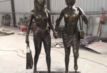 大同铜雕女人唤醒美好回忆