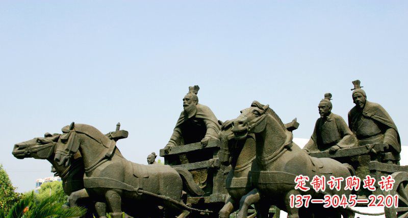 大同中领雕塑--尊贵马车雕塑