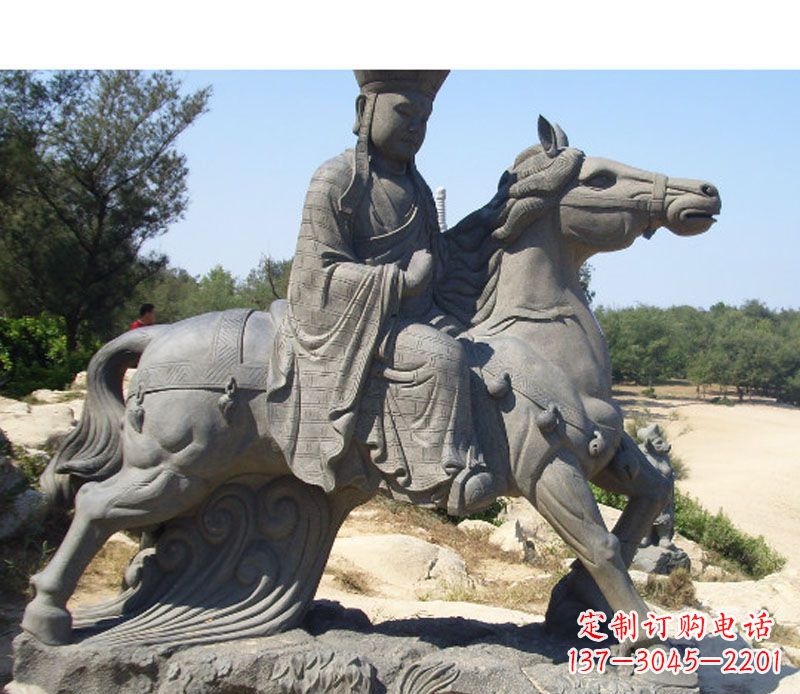 大同中领雕塑:古代人物唐僧骑马雕塑
