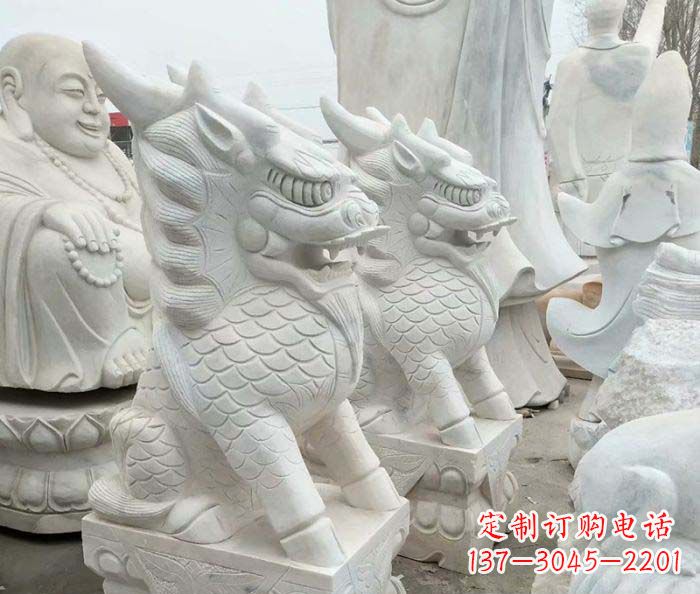 大同中领雕塑麒麟石雕:传承古典韵味