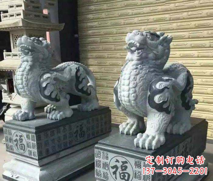 大同传承经典的古典貔貅石雕