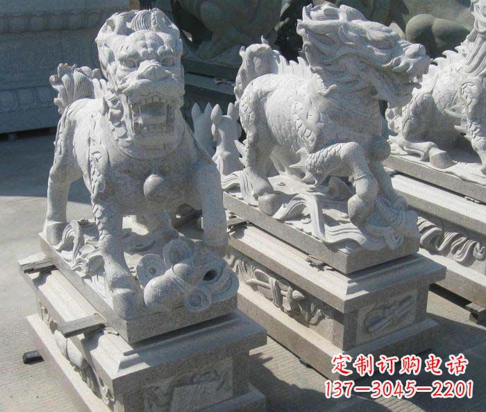 大同古代神兽麒麟石雕
