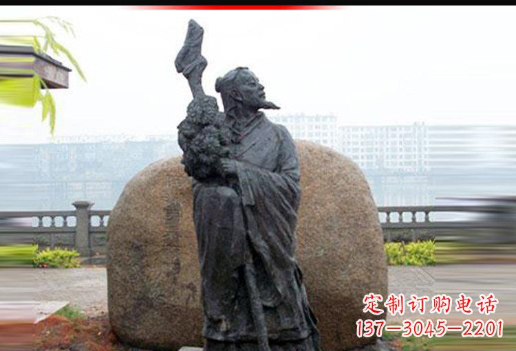 大同传承古代文化,陶渊明雕塑悠久记忆
