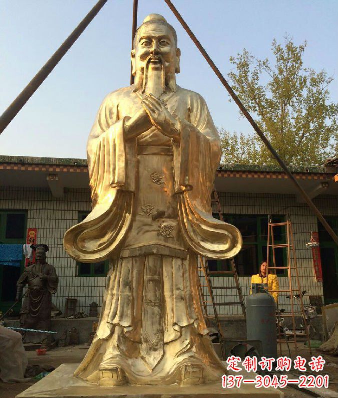 大同孔子铜雕--象征传统智慧的艺术