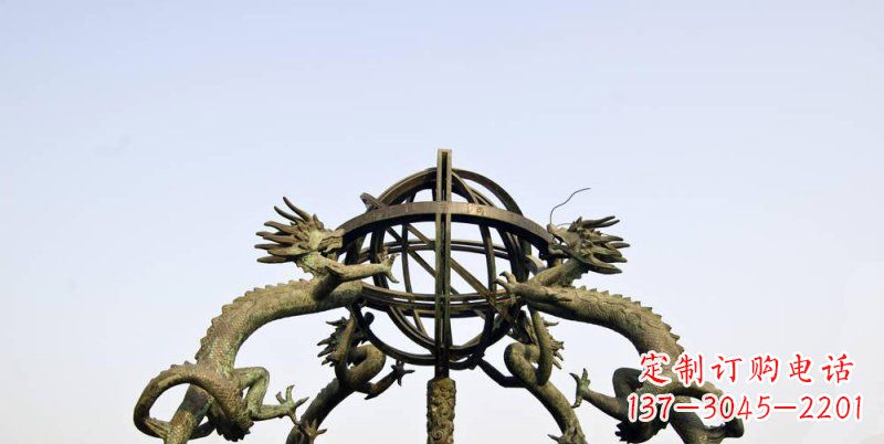 大同传承中国古代文化,浑天仪铜雕——让精致的往事重现