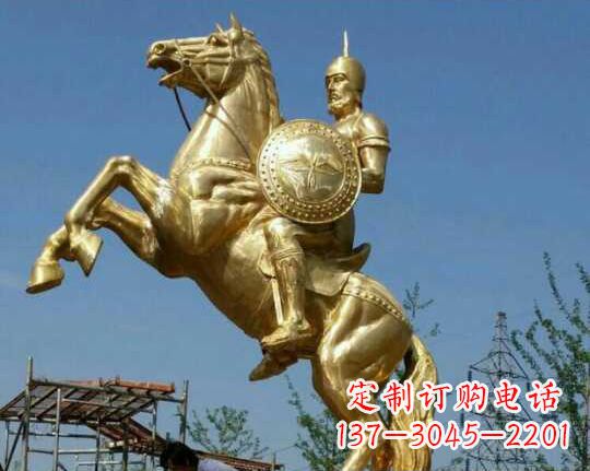 大同古罗马战士骑马铜雕