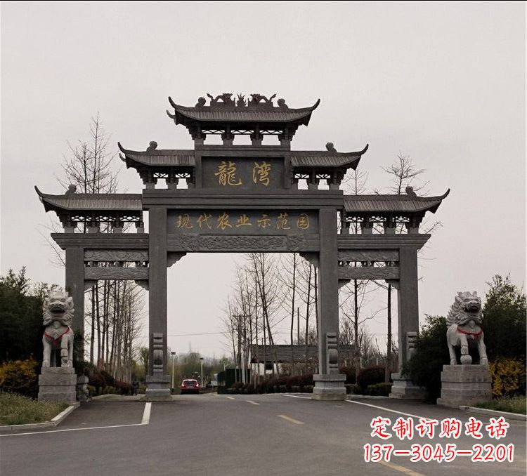大同品质精湛的古石牌坊雕塑
