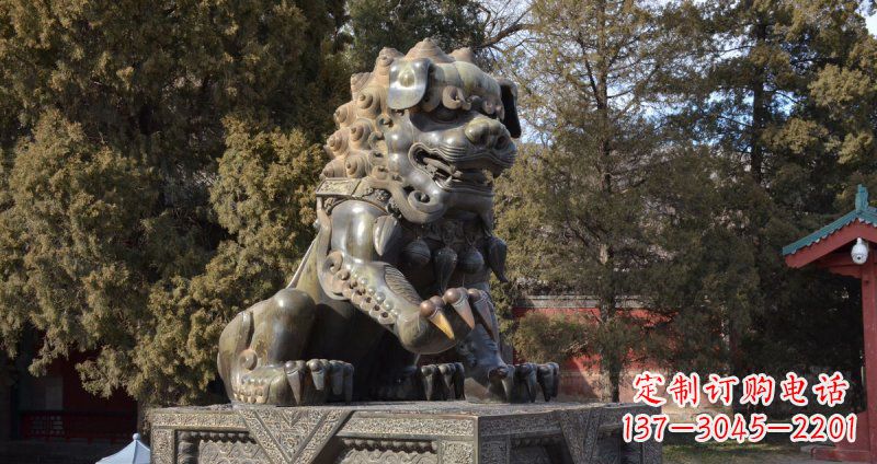 大同故宫狮子雕塑,展现古代文化之美