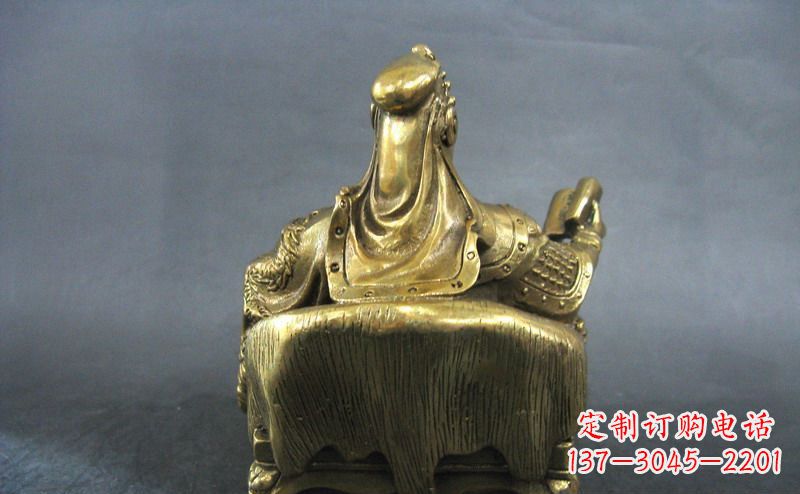 大同关公雕像·铜雕精美