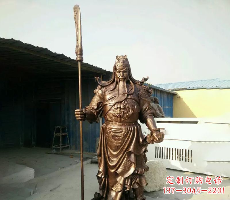 大同中领雕塑定制关公铜雕