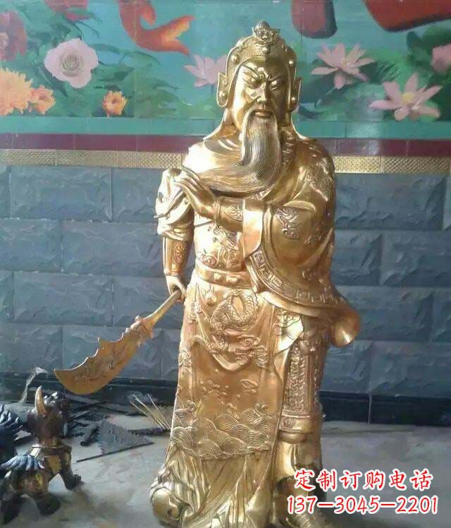 大同精美铜雕关公雕塑
