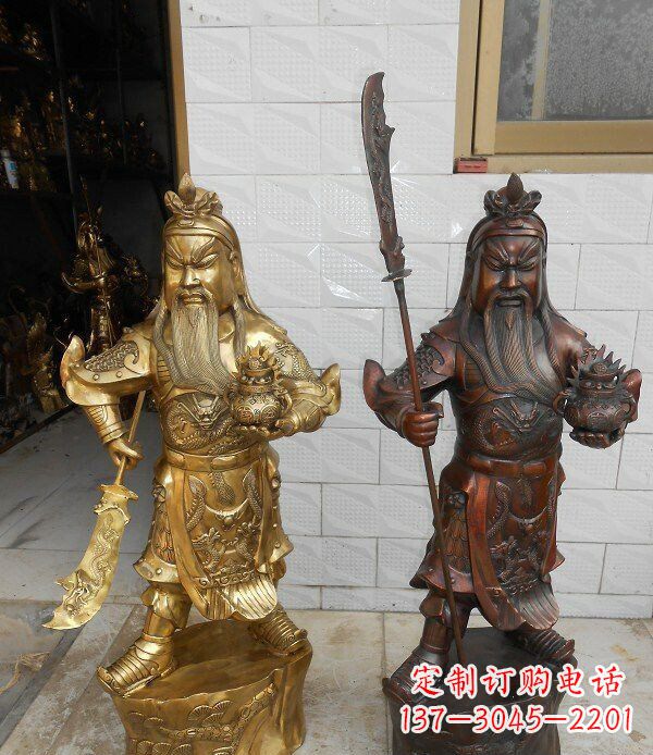 大同拥有历史韵味的关公武财神铜雕