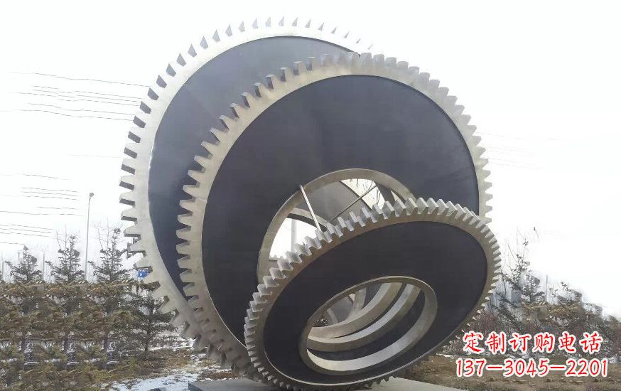 大同大型不锈钢齿轮雕塑