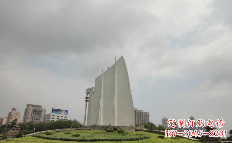 大同中领雕塑:让你的空间更英伦风——不锈钢抽象船帆雕塑