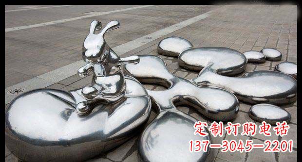 大同卓越不锈钢兔子雕塑