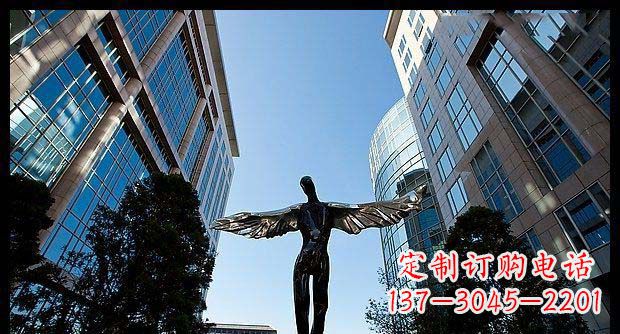 大同广场不锈钢抽象天使雕塑