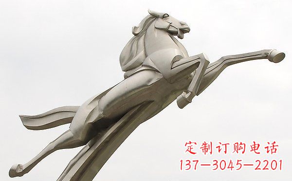 大同精美不锈钢一马当先雕塑