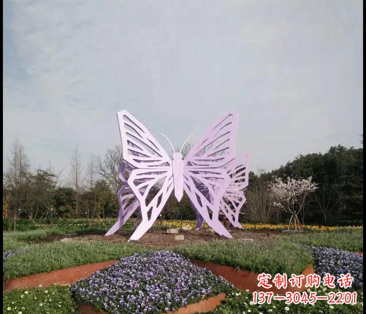 大同中领雕塑厂家精美不锈钢蝴蝶雕塑