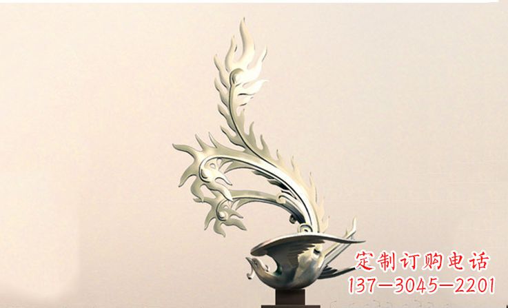 大同精致的不锈钢凤凰雕塑