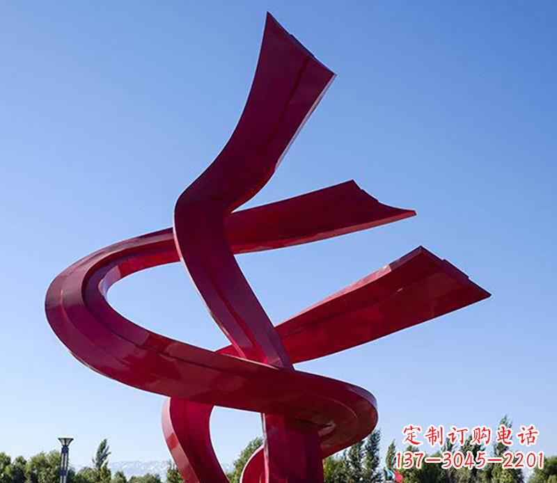大同不锈钢飘带景观雕塑