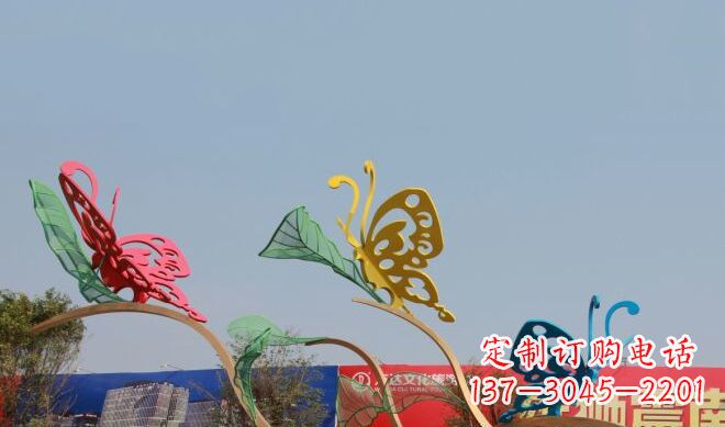 大同广场不锈钢蝴蝶雕塑