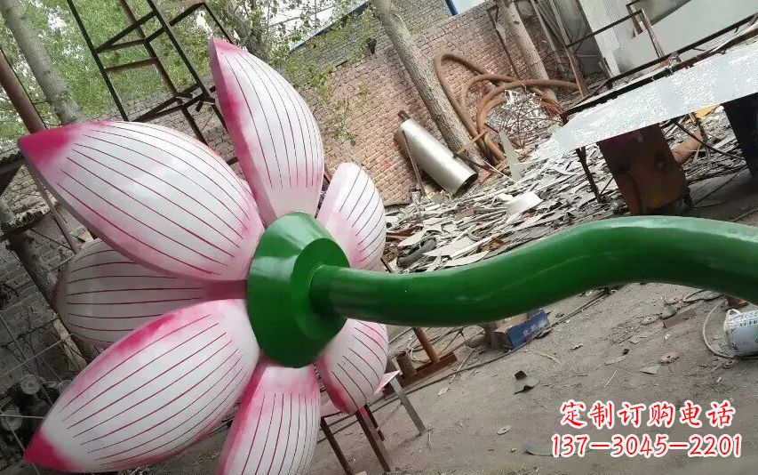 大同中领雕塑-精致无比的不锈钢莲花雕塑
