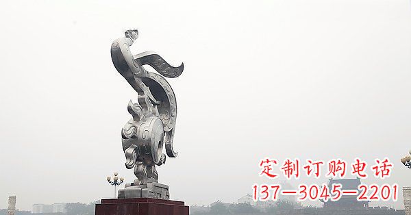大同炫丽凤凰,景观雕塑精美绝伦