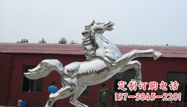 大同广场不锈钢马动物雕塑