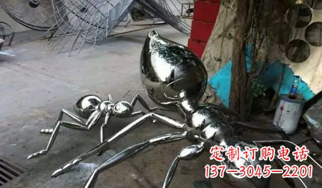 大同中领雕塑|不锈钢蚂蚁雕塑