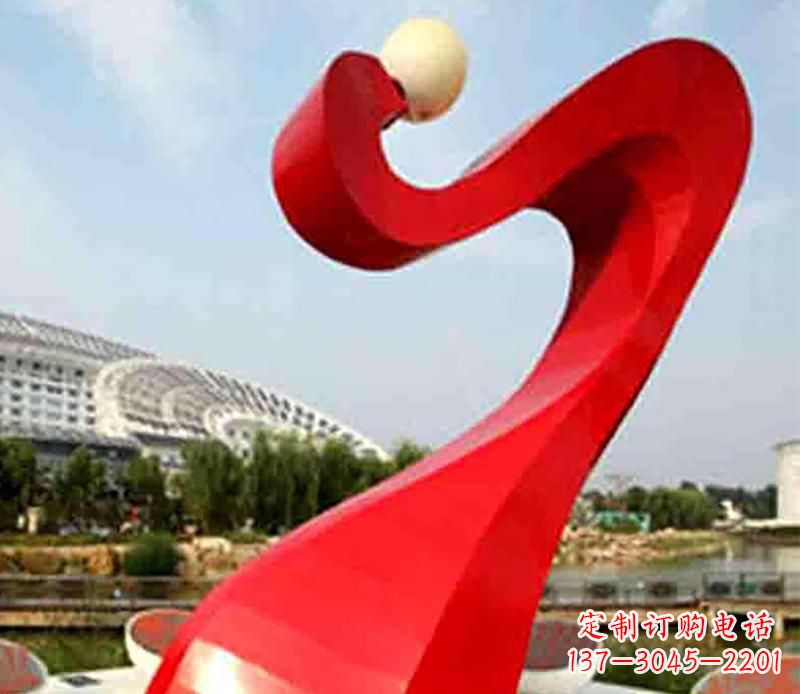 大同广场不锈钢飘带景观雕塑