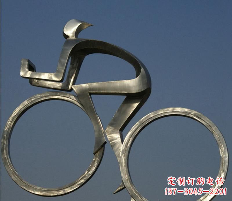 大同不锈钢骑自行车雕塑
