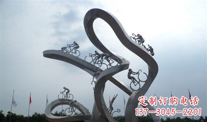 大同让你个性十足的自行车雕塑