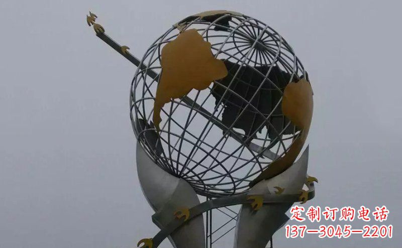 大同不锈钢大地手托雕塑