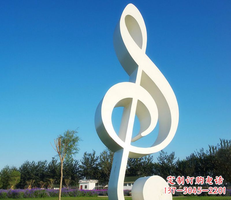 大同广场不锈钢音符雕塑