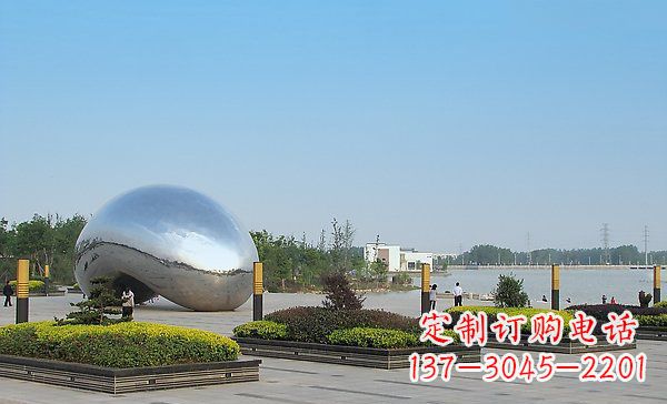 大同广场不锈钢异形水滴雕塑