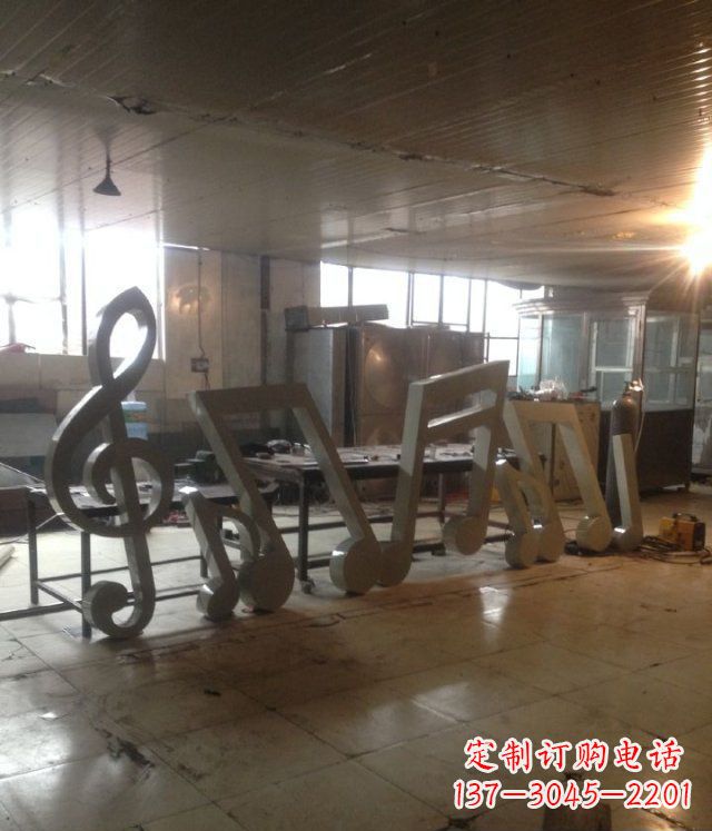 大同广场不锈钢音符景观雕塑