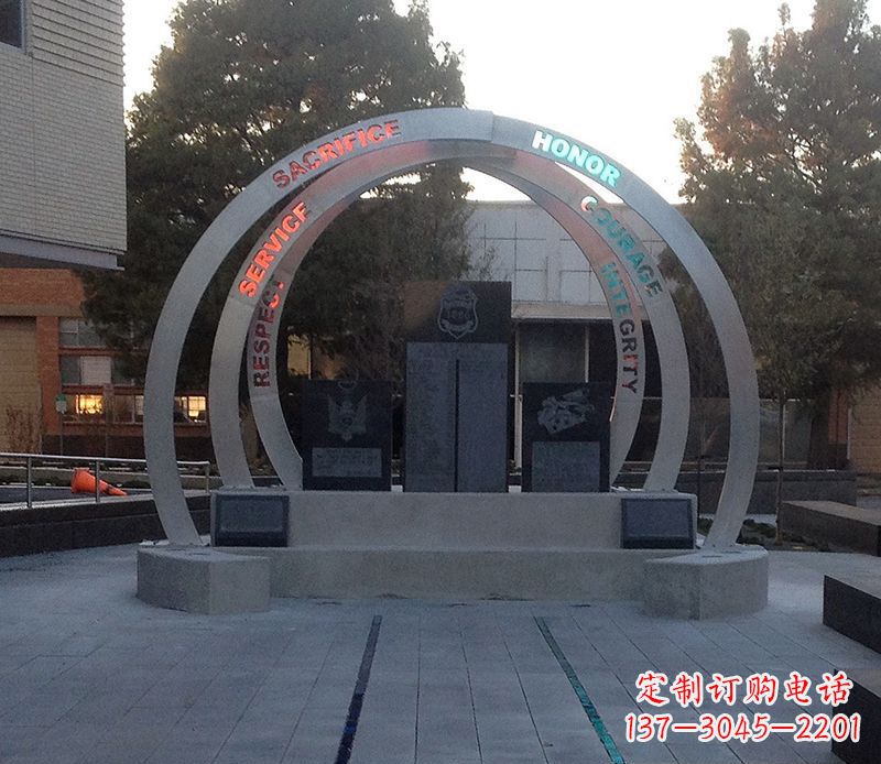 大同创意无限的不锈钢圆环雕塑
