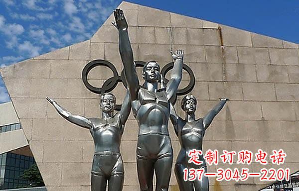 大同中领雕塑|不锈钢运动员雕塑