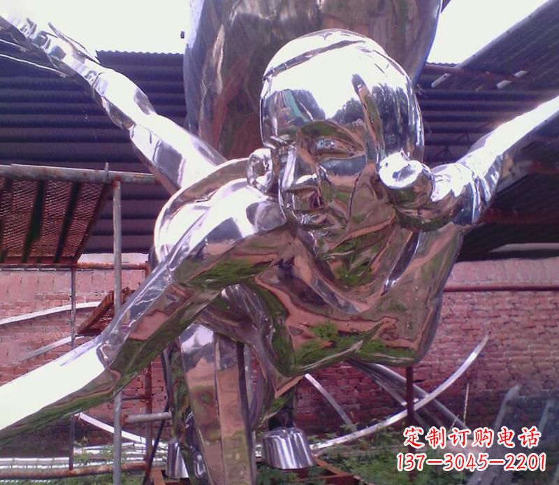大同彰显经典风采的不锈钢运动员雕塑